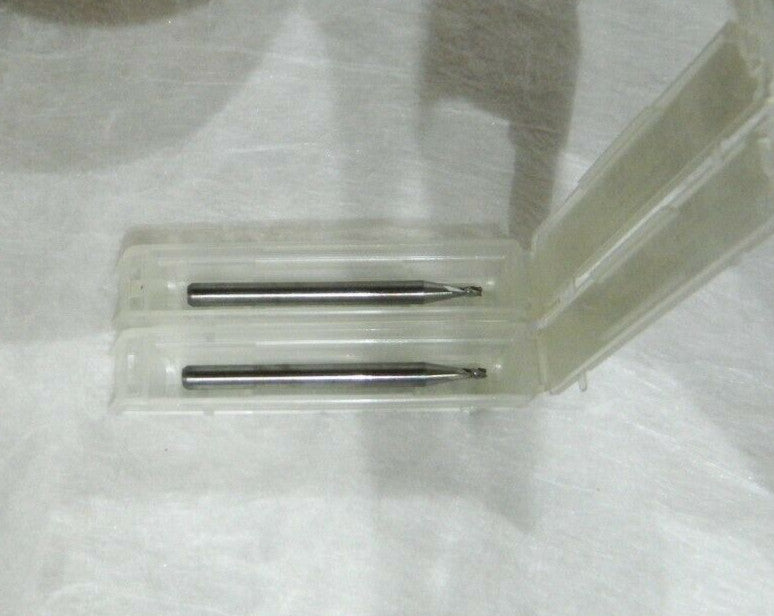 M.A. Ford 0.055" 1/8" Shank Diam 4 Flute Solid Carbide End Mill Qty 2