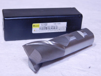 Interstate mhc HSS Sq End Mill 1-1/4 Dia 2Fl 1-5/8 LOC 1 Shk 4-1/8L 720-1123