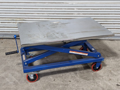 Vestil Mechanical Scissor Lift Cart 1000 lb Cap 40 x 26 Platform Parts / Repair