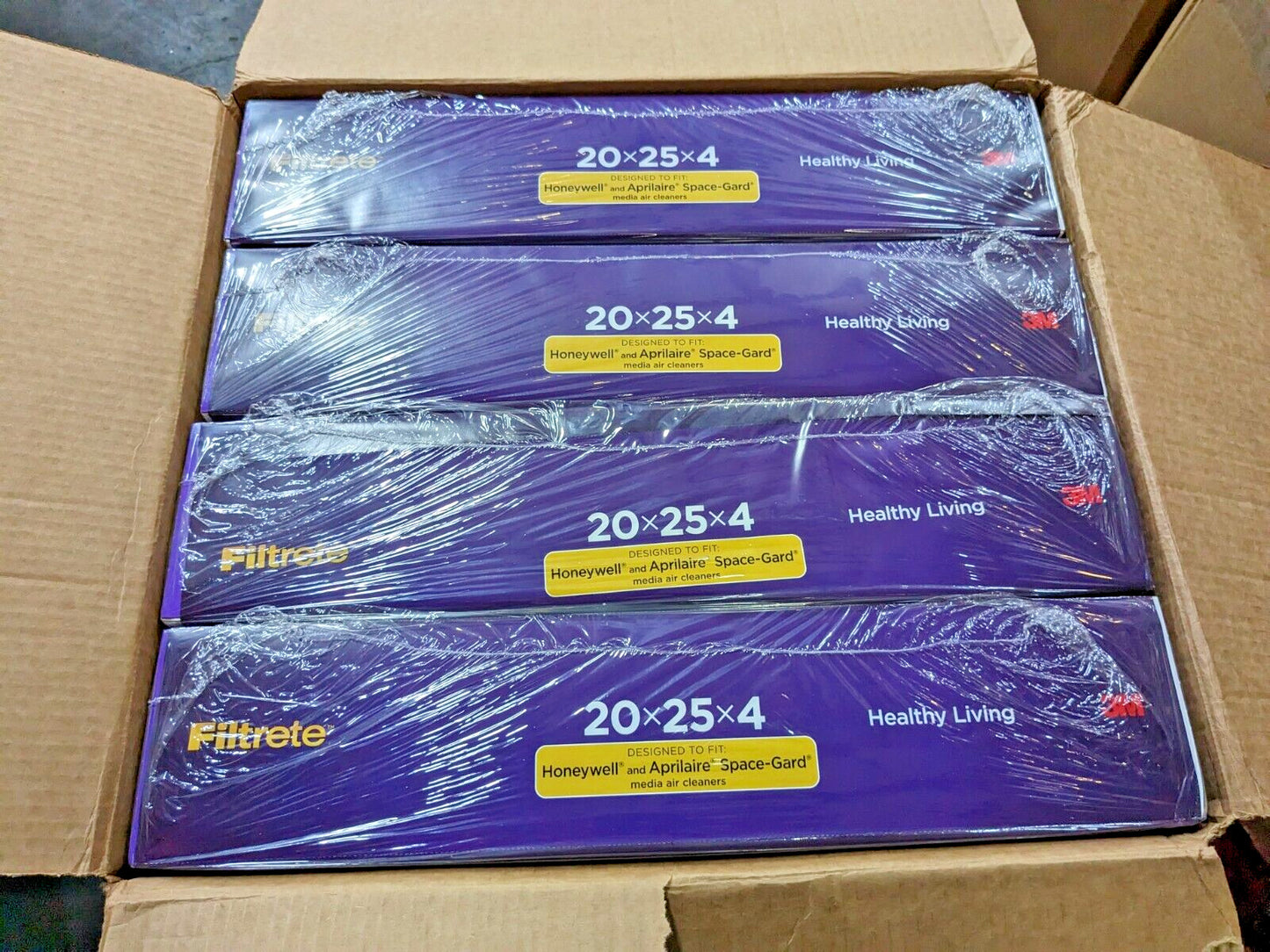4 PACK 3M Ultra Allergen Reduction Filters 20" X 25" X 4" NDP03-4IN-4 7100097247