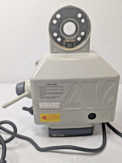 WORKHORSE Milling Machine Power Feed 780 In/Lb Max Y-Axis Cross Feed AL-500PY