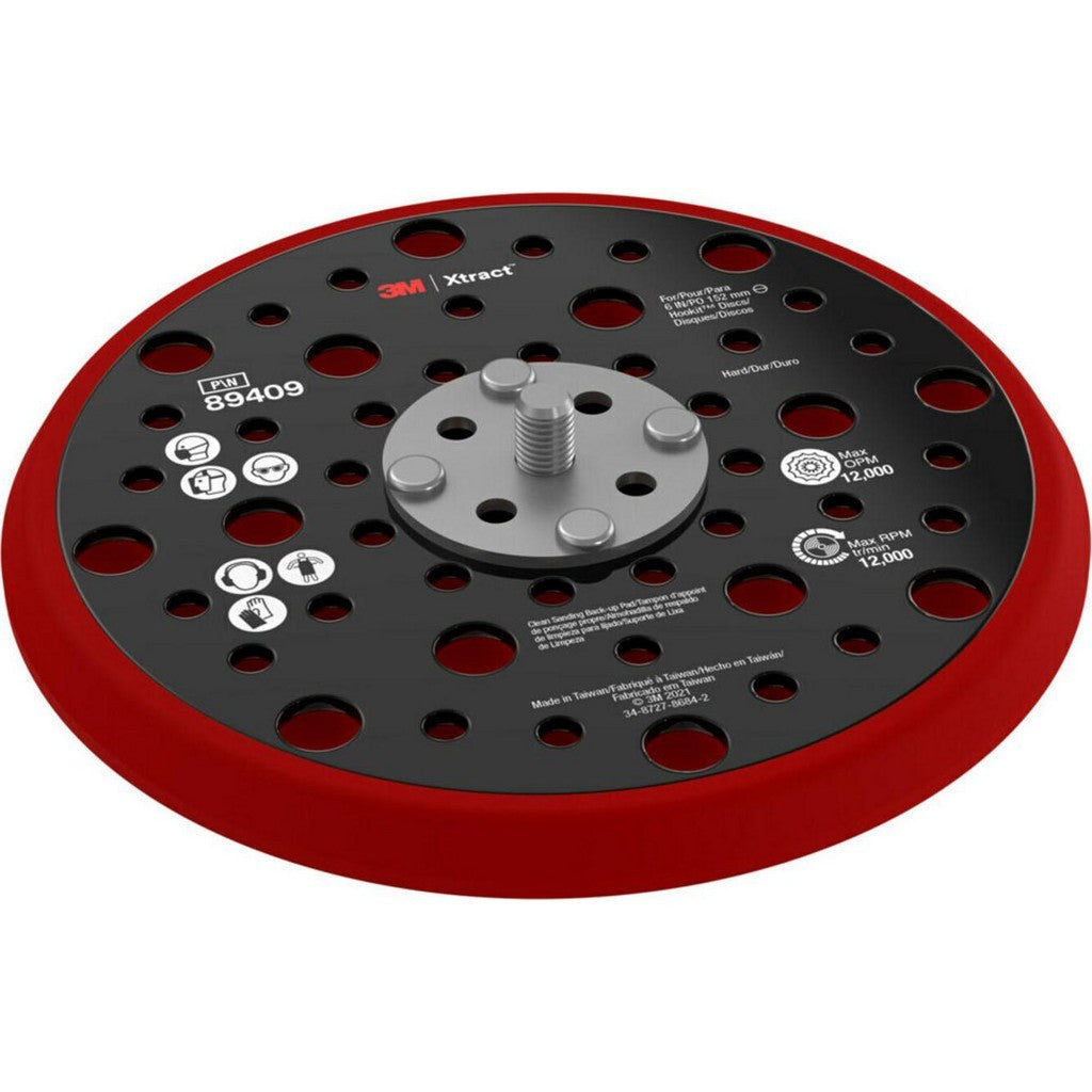 3M Disc Backing Pad 5" Dia Hook & Loop 3pc 7100273463