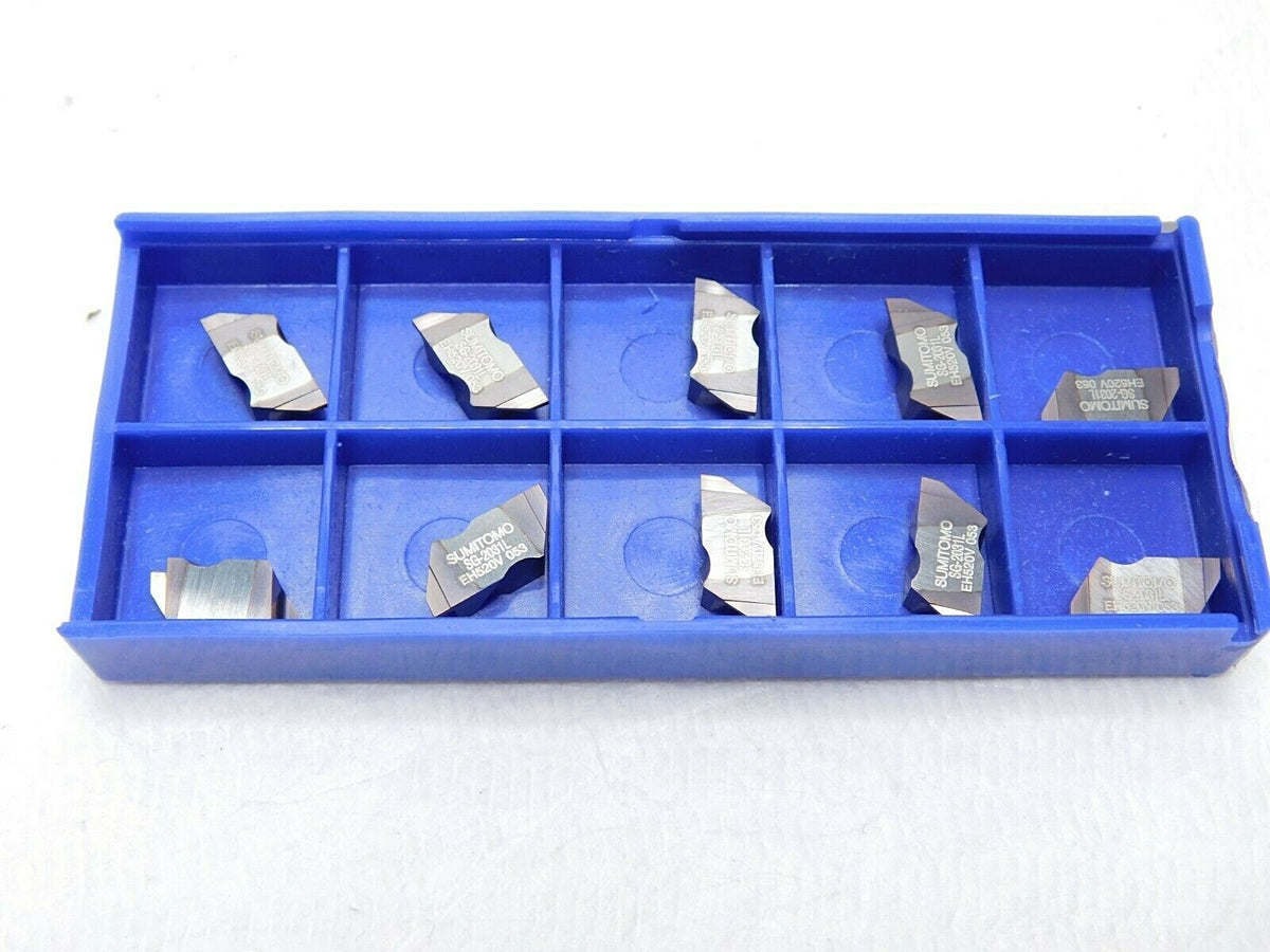 Sumitomo Carbide Grooving Inserts TiAlN SG2031L-EH520V Qty 10 U102046