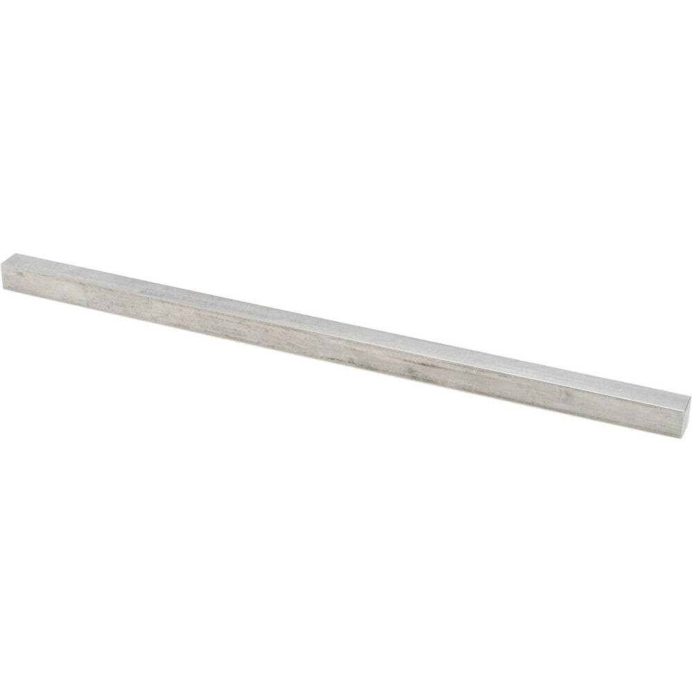 Undersized Key Stock 1/2" High, 1/2" Wide, 12" Long, 18-8 Stainless Steel KP1915