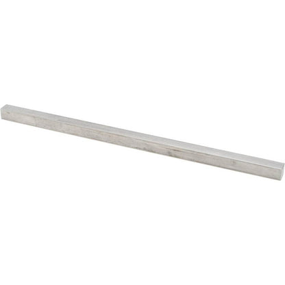 Undersized Key Stock 1/2" High, 1/2" Wide, 12" Long, 18-8 Stainless Steel KP1915