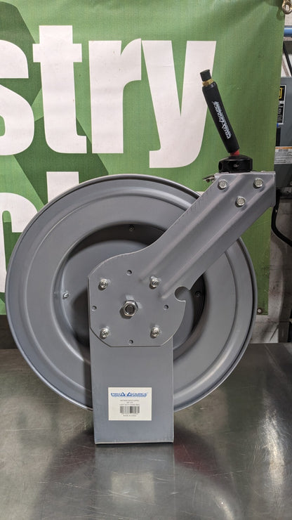 PRO-SOURCE Hose Reel with Hose 3/8" ID x 50' Spring Retract 300 psi Damaged