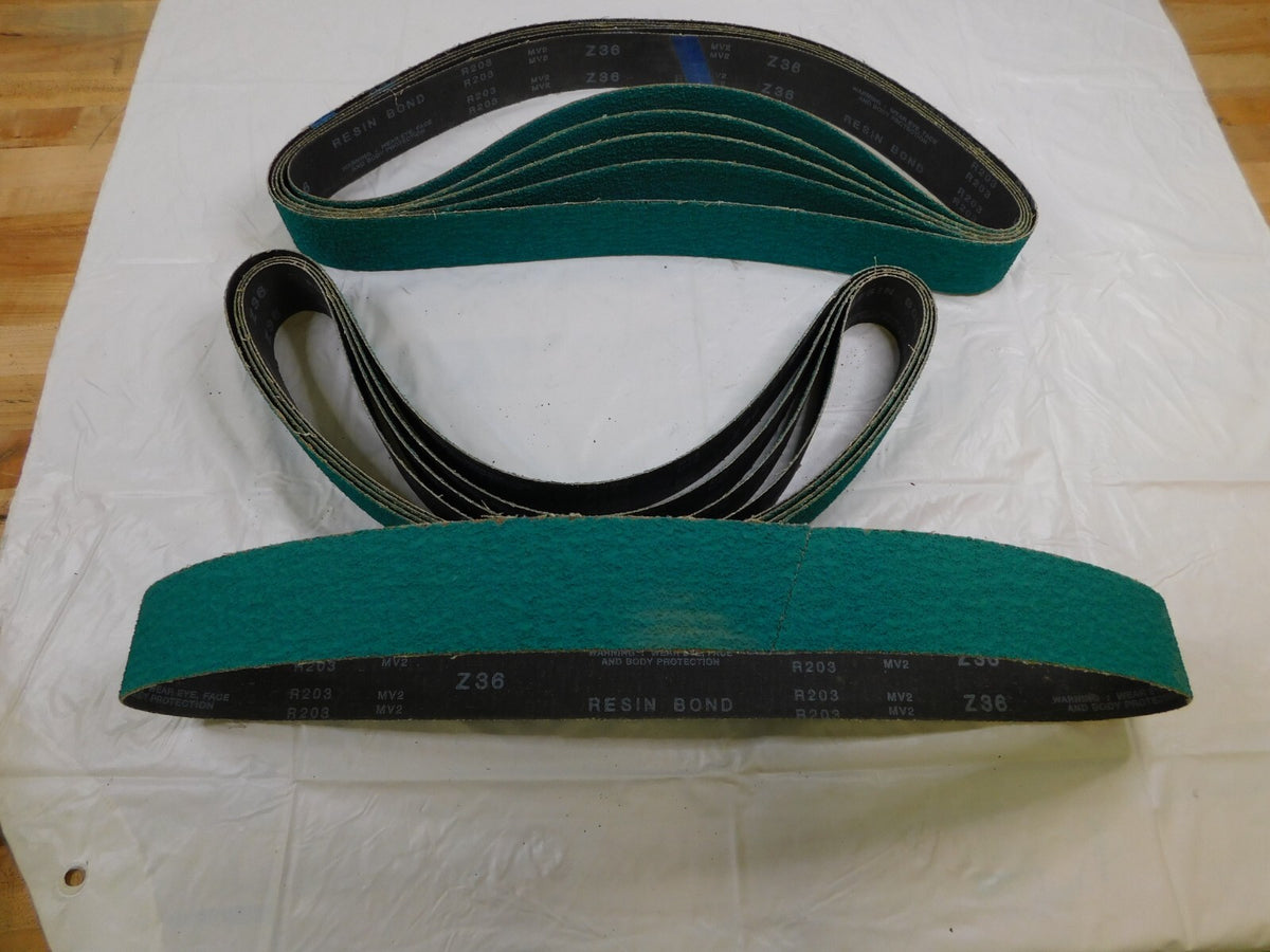 ARC 2" X 48" ZIRCONIA ALUMINA PLUS BENCHSTAND BELT, 36 GRIT  qty.10  7