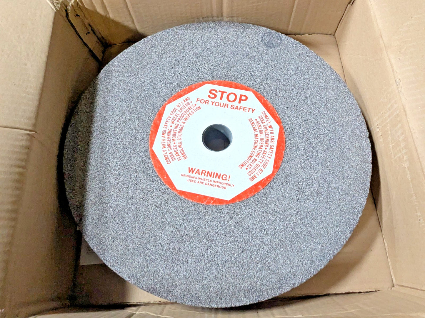 CGW Abrasives Bench & Pedestal Grinding Wheel AO 16"D X  2"T X 1-1/2"HD 35109
