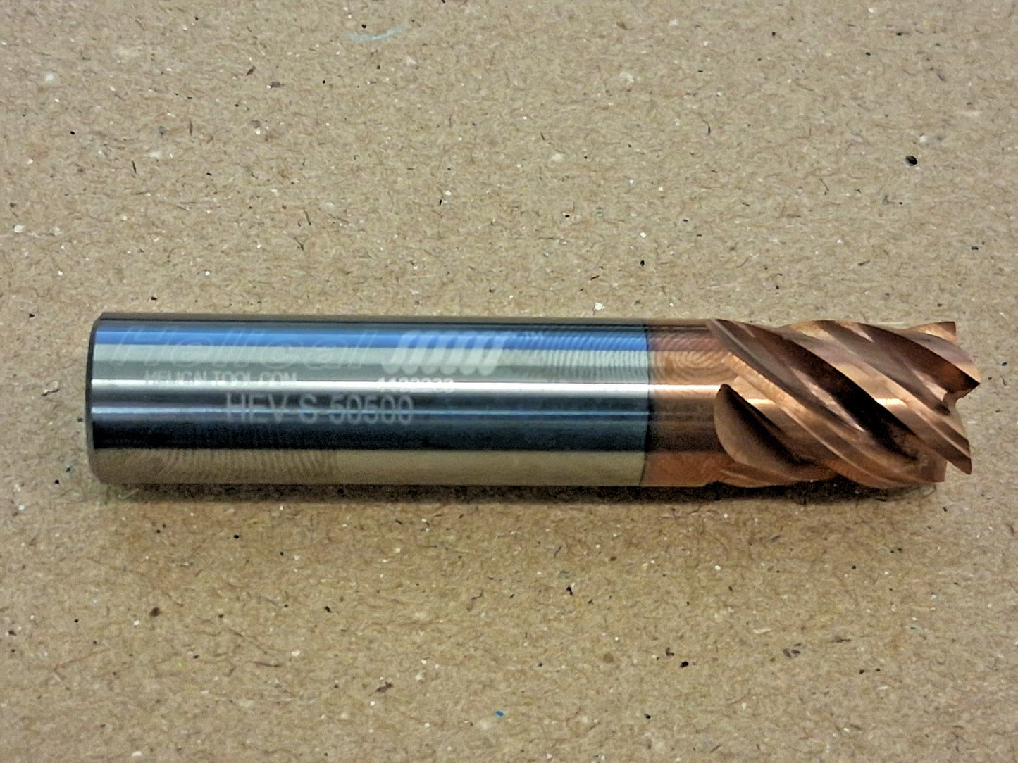 Helical Solutions Square End Mill 1/2" Dia 5/8" LOC 59845