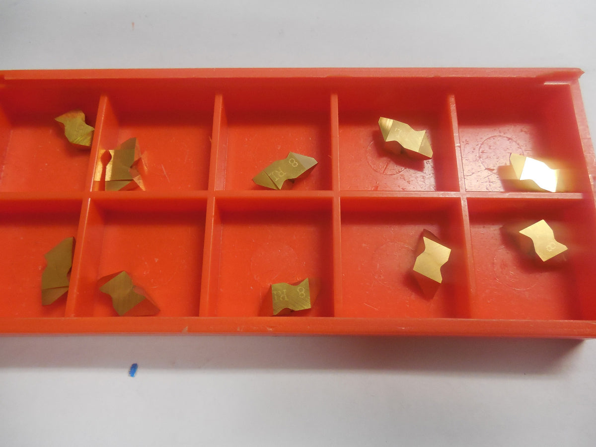 Carbide Grinding Nb-2r Rl 8p 5° x .015 x 40° C2 Pvd Turning Inserts Qty 10