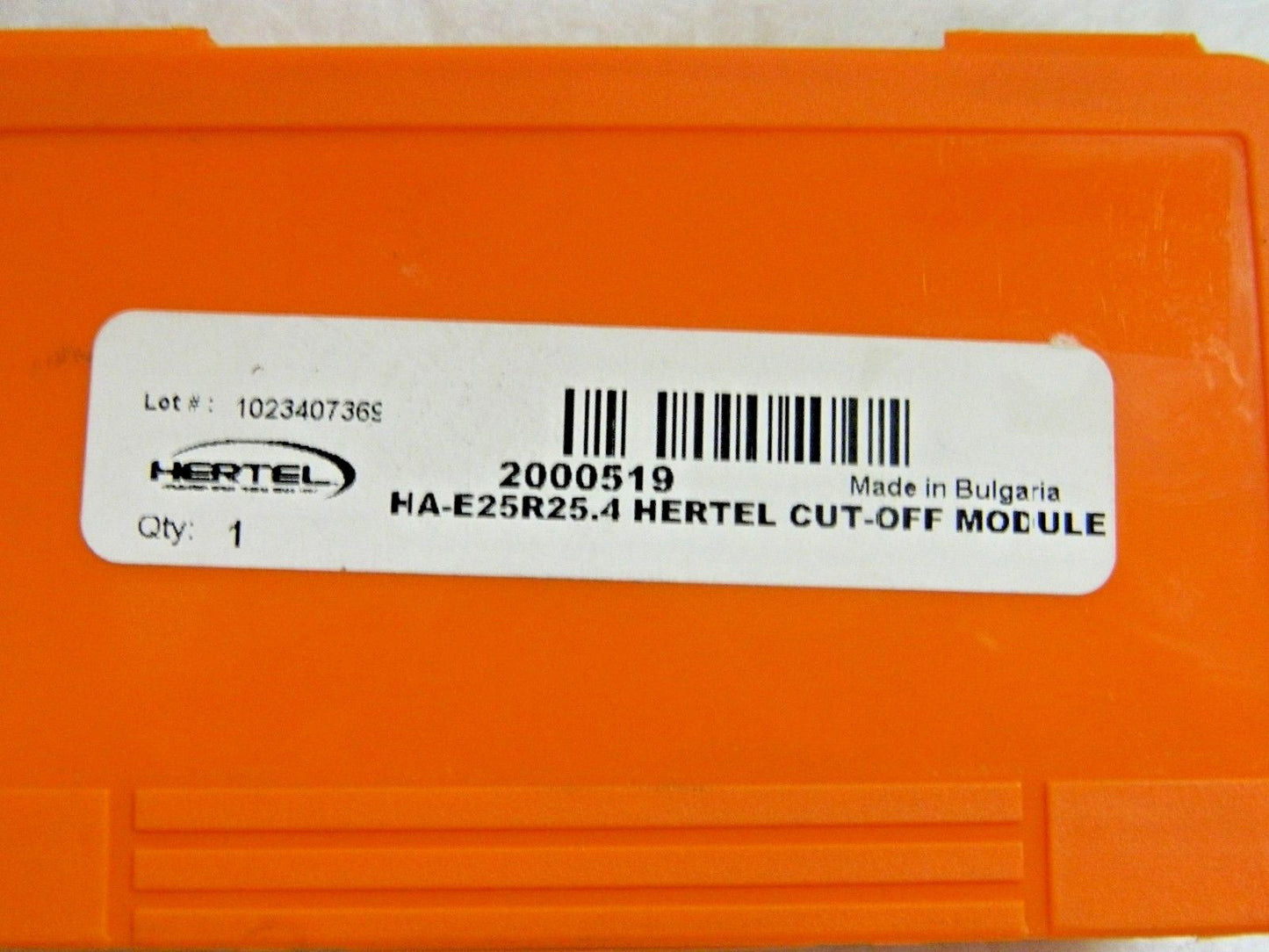 Hertel Indexable Cutoff & Grooving Support Blade RH Size 25 HA-E25R25.4 2000519