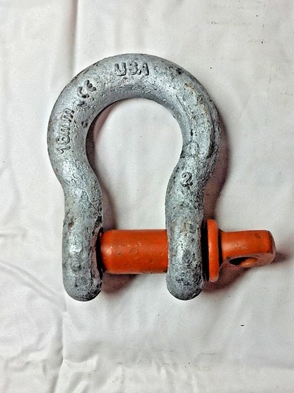 Forged Steel Bolt Type Anchor Shackle 16mm 4.5T WLL 1019490