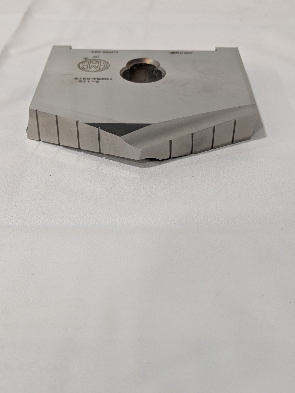 AME Spade Drill Insert: 3-1/2" Dia, Seat Size F, Powdered Metal, 130º 10264