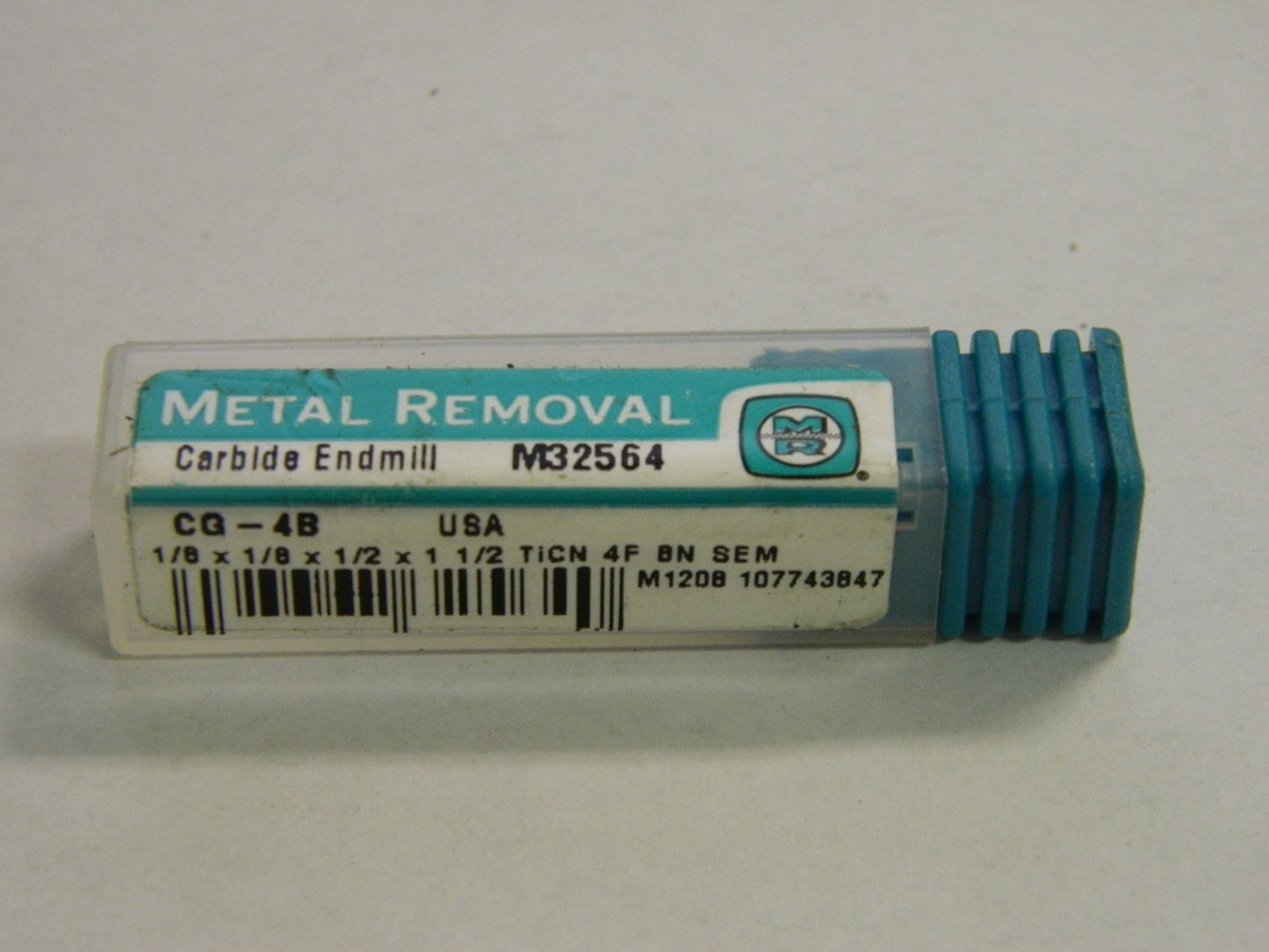 Metal Removal Ball End Mill 1/8" x 1/8" x 1/2" x 1-1/2" 4 Fl