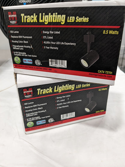Morris LED Track Lighting 8.5W Black Halo Track Compatible Qty 2 72701