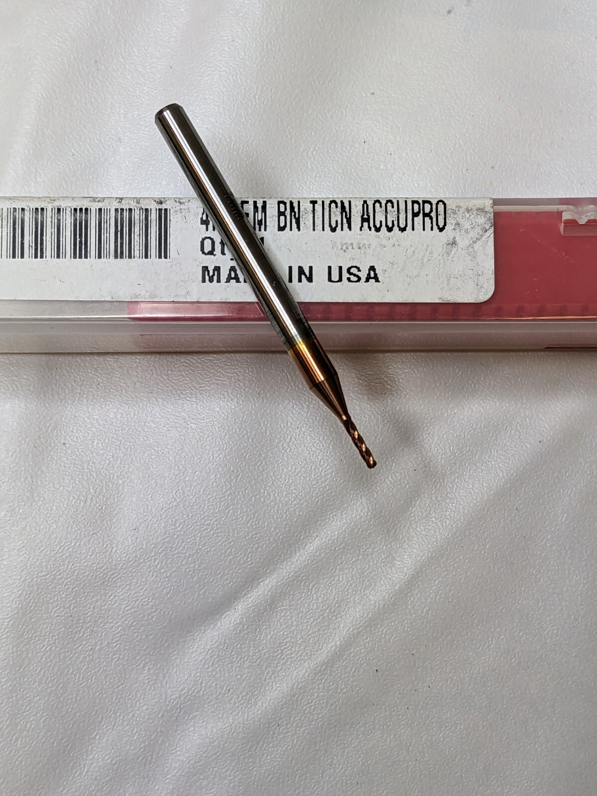 ACCUPRO Ball End Mill: 0.0394 Dia, 0.1575 LOC, 4 FL Qty 5 01217801