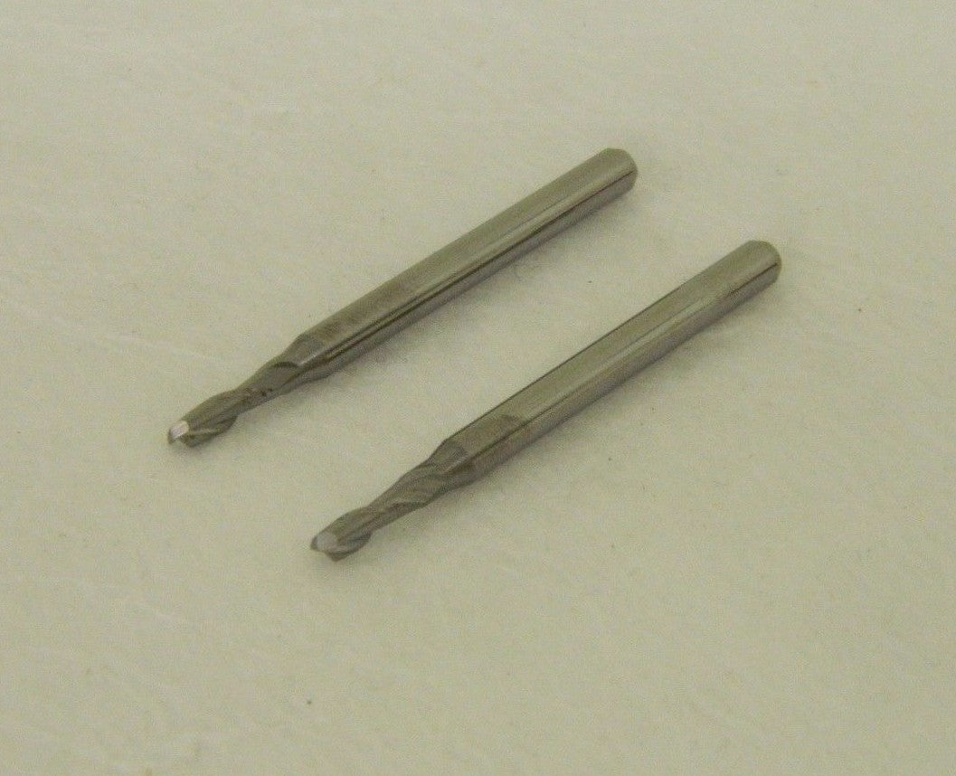 Accupro 64535933 0.09" X 1/8" X 0.27" X 1-1/2" 2FL SC Square End Mill Lot of 2