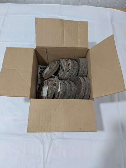 3M Deburring Wheel: 3" Dia, 1/2" Width, 3/8" Hole Qty 14 61500128394