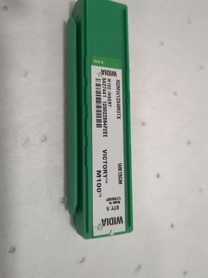 WIDIA Milling Insert 5pk: RDMW1204M0TX WK15CM, Solid Carbide 5427441