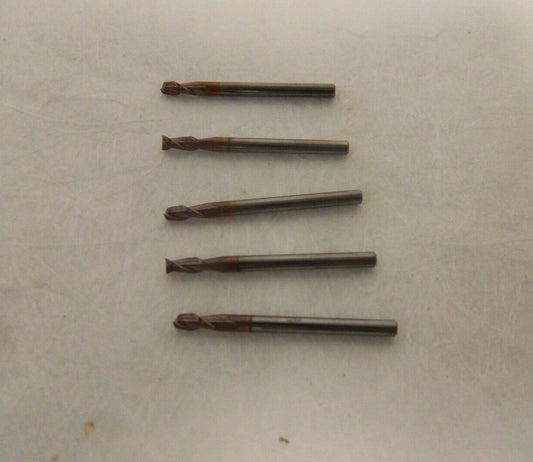Accupro 3mm Diam 6mm LOC 4 Flute Solid Carbide Ball End Mill Lot of 5 12184734