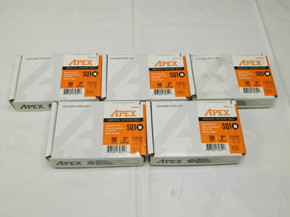 Apex Power Screwdriver Bit: 1/4  Hex Drive Qty 250 AMB2SQ1-50