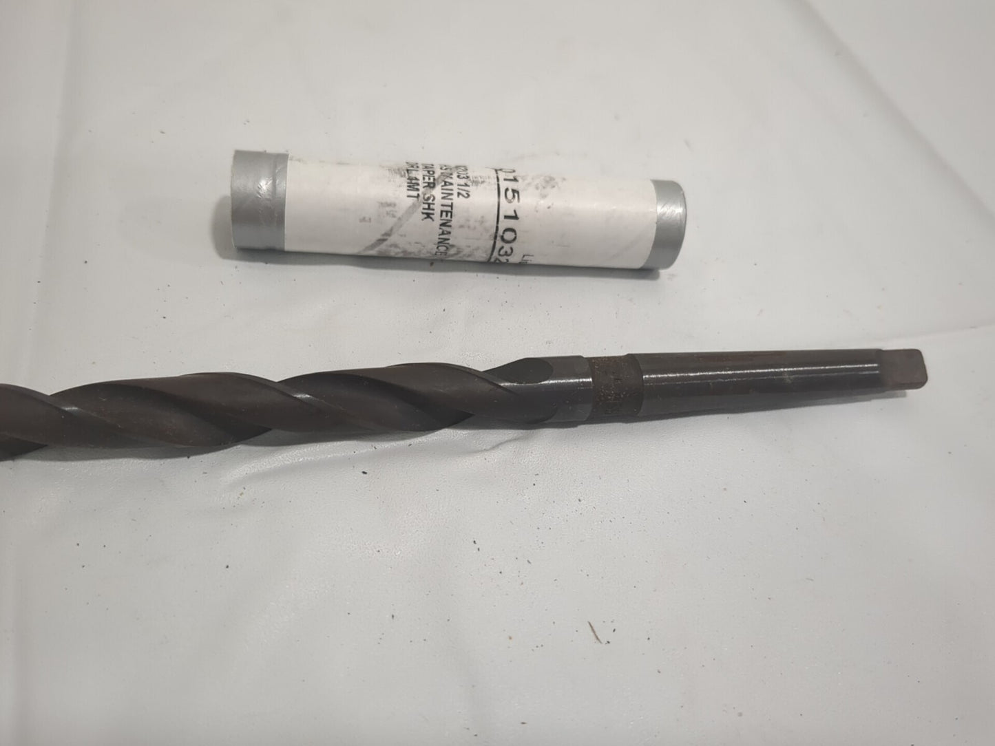 Taper Shank Drill Bit: 1/2" Dia, 1MT, 118 ° Pt HSS 01510320