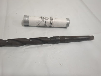 Taper Shank Drill Bit: 1/2" Dia, 1MT, 118 ° Pt HSS 01510320