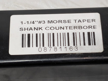 Interchangeable Pilot Counterbore 3MT HSS 1-1/4" Dia 5FL 08781163