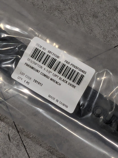 Paramount Combination Wrench: 1-1/2" Head Size 20.0781" OAL PAR-PRVBF0048S