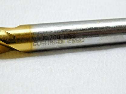Guhring Jobber Drill HSS RH TiN 10.7mm x 142mm OAL 130° 9006520107000
