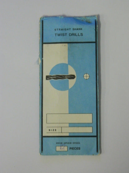 Interstate #37 2-1/2" Spiral Flute HSS Taper Length Drill Qty. 12  01408376