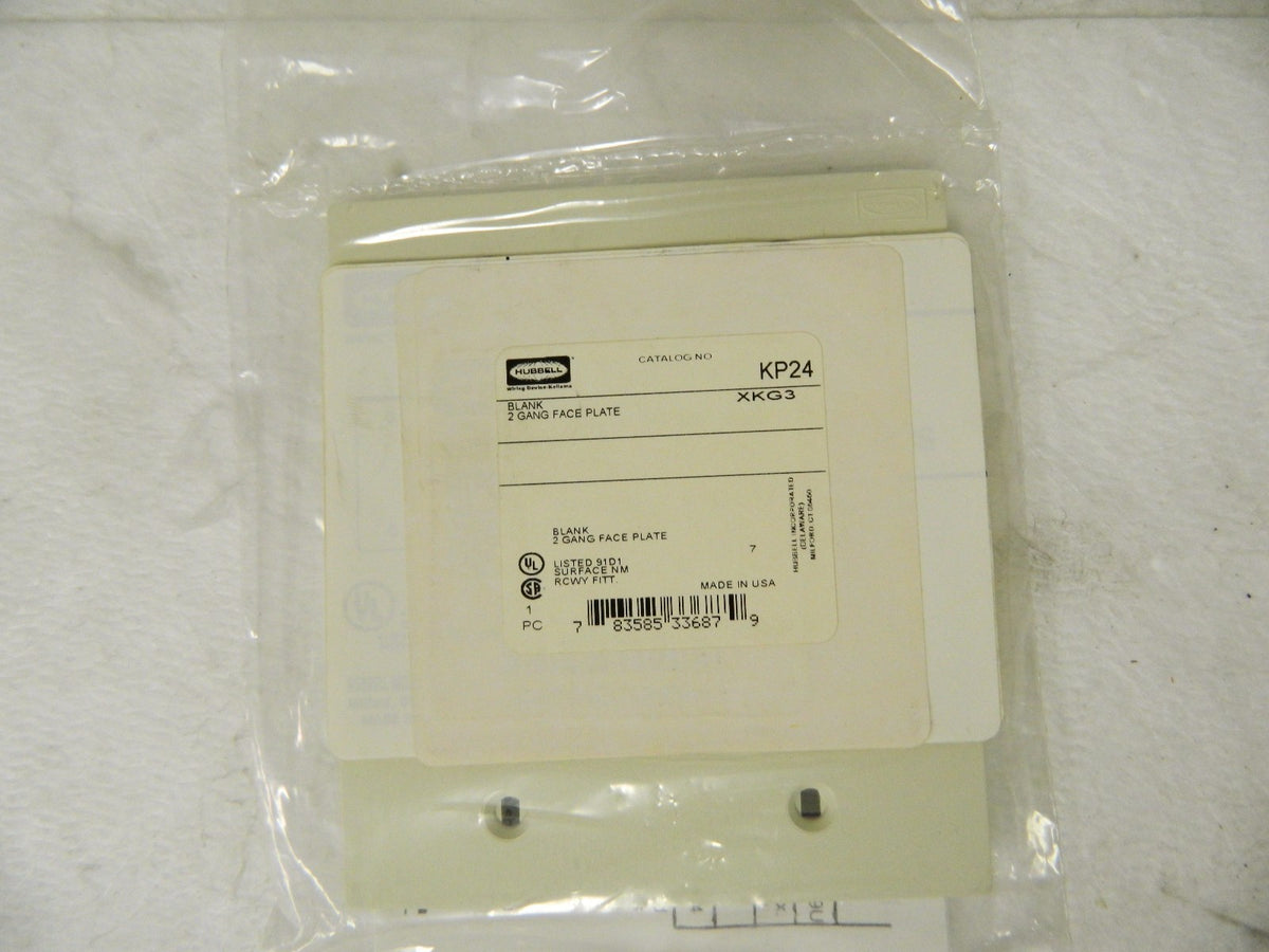 Hubbell Wiring Device Kellems Square Raceway Plate 8 Pack #KP24