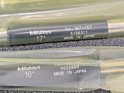 Mitutoyo 16"-20" Wide Range Outside Micrometer W/BROKEN RATCHET STOP 104-153