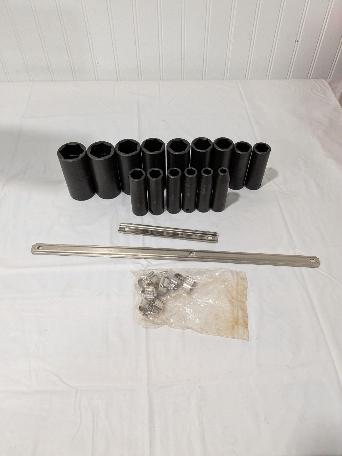Proto Socket Set: Deep Impact, 15 Pc, 1/2" Drive, 3/8 to 1-1/4" J74114