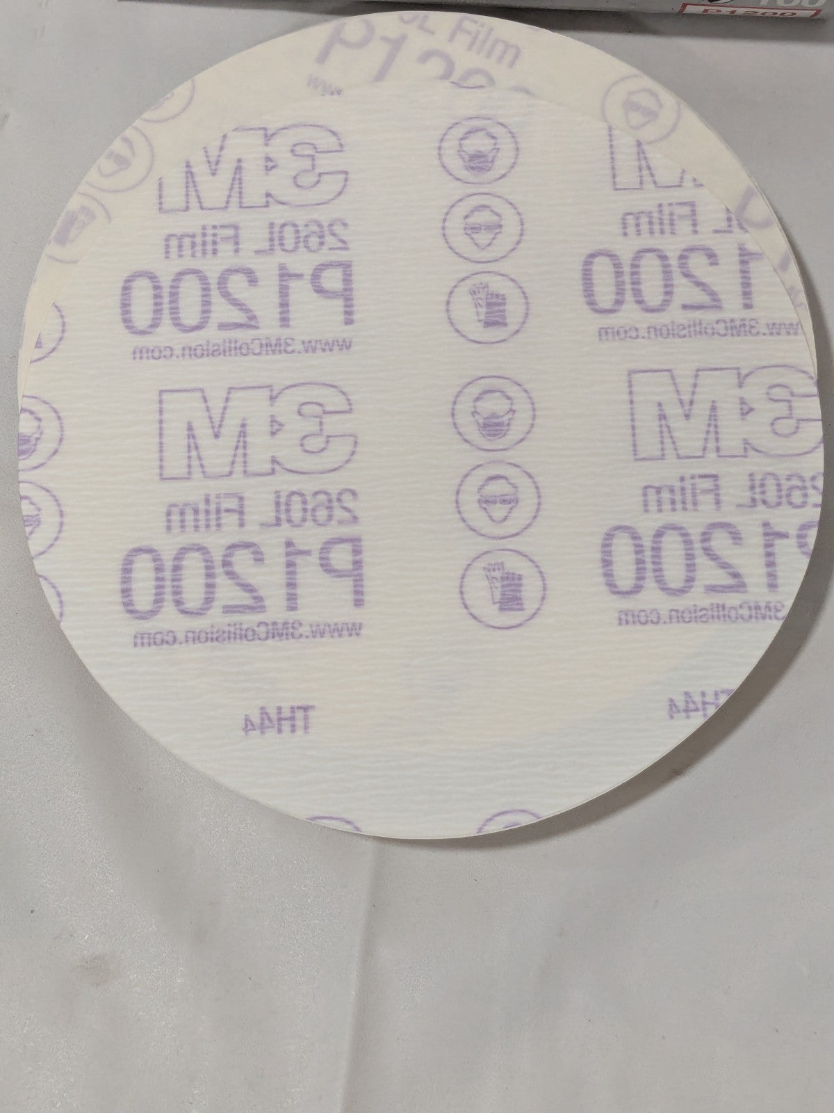 3M 6" Dia PSA Disc: 1200 Grit, Aluminum Oxide Box of 100 7000044716