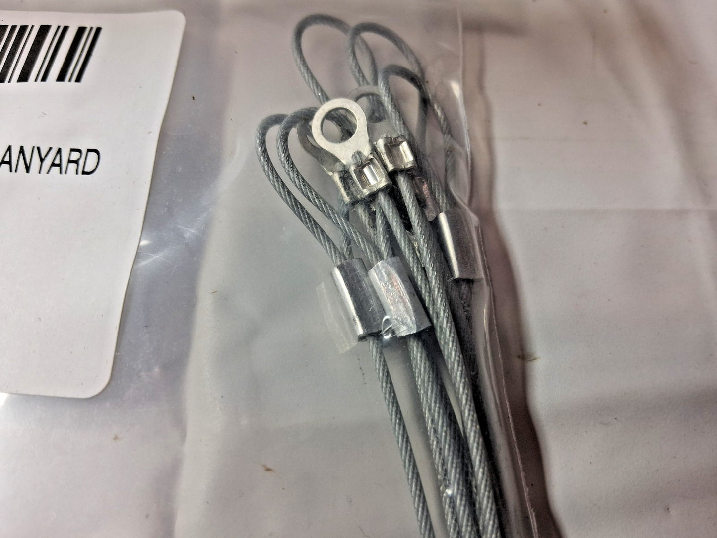 Professional 12" Long Steel Cable Loop Eye End Quick Release Pin Lanyard P20023