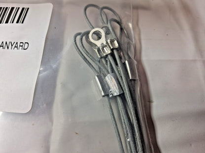 Professional 12" Long Steel Cable Loop Eye End Quick Release Pin Lanyard P20023