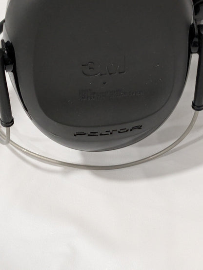 3M Peltor Earmuffs: Listen-Only Earmuffs, Behind Neck, Black H505B