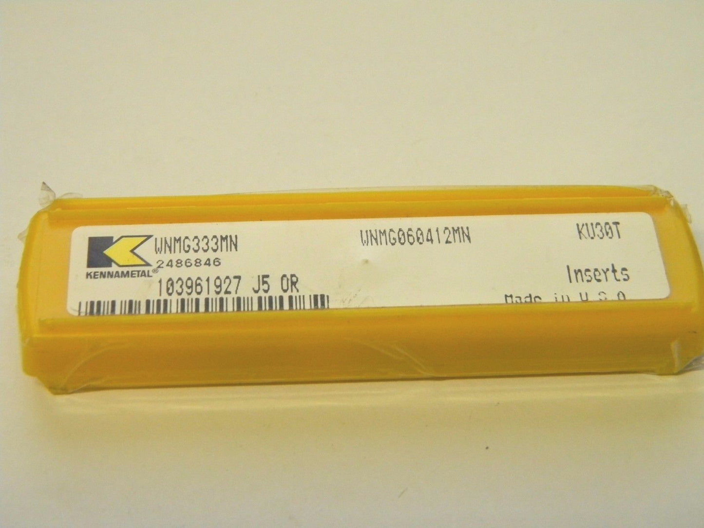 Kennametal Carbide Turning Inserts WNMG333MN Grade KU30T Box of 4 2486846