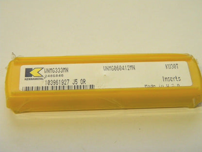 Kennametal Carbide Turning Inserts WNMG333MN Grade KU30T Box of 4 2486846