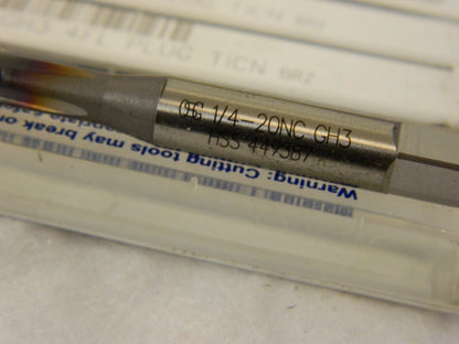 OSG Straight Flute Taps qty6: 1/4-20 UNC, 4 Fl 1120108