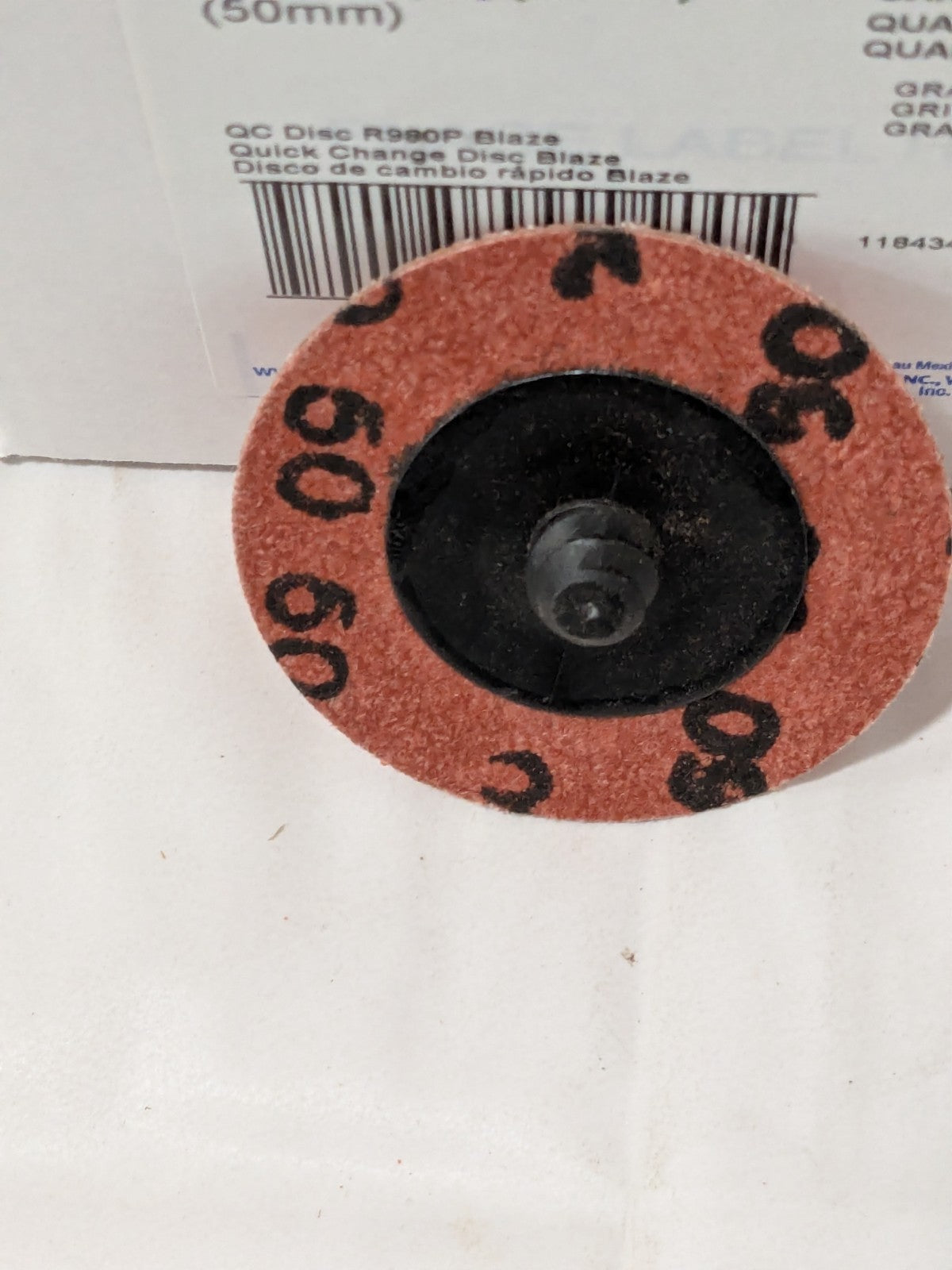 Norton Quick-Change Disc: Type R, 2" Dia, 50 Grit Box of 25 63642595472