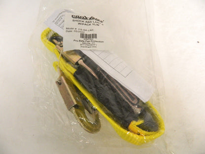 Pro-Safe 6' L 350 Lb Cap 1 Leg Locking Snap Hook Harness Shock Absorbing La
