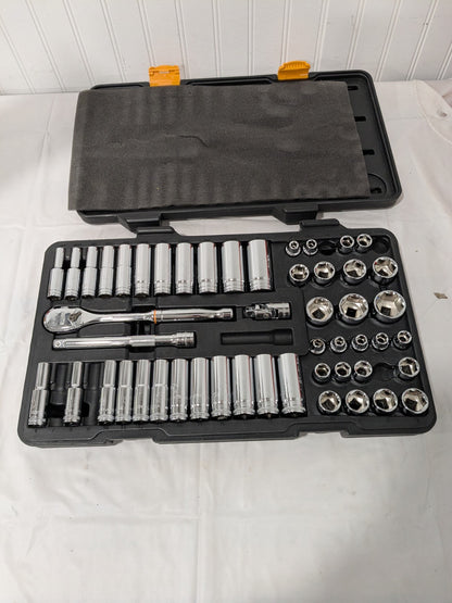 GEARWRENCH Socket Set: Deep Standard, 50 Pc, 3/8" Drive 80550P INCOMPLETE