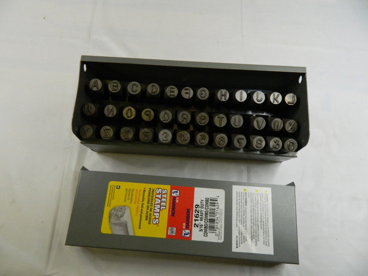 C.H. HANSON 36 Piece, 5/16 Character Steel Stamp Set 21629