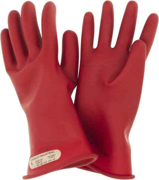 Ansell Rubber Lineman's Glove 11" Long Class 0 Size 9 One Pair 114260