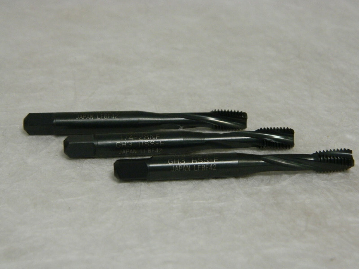 WIDIA GTD  1/4" - 28 NF H3 Hand Tap Qty 3 87579
