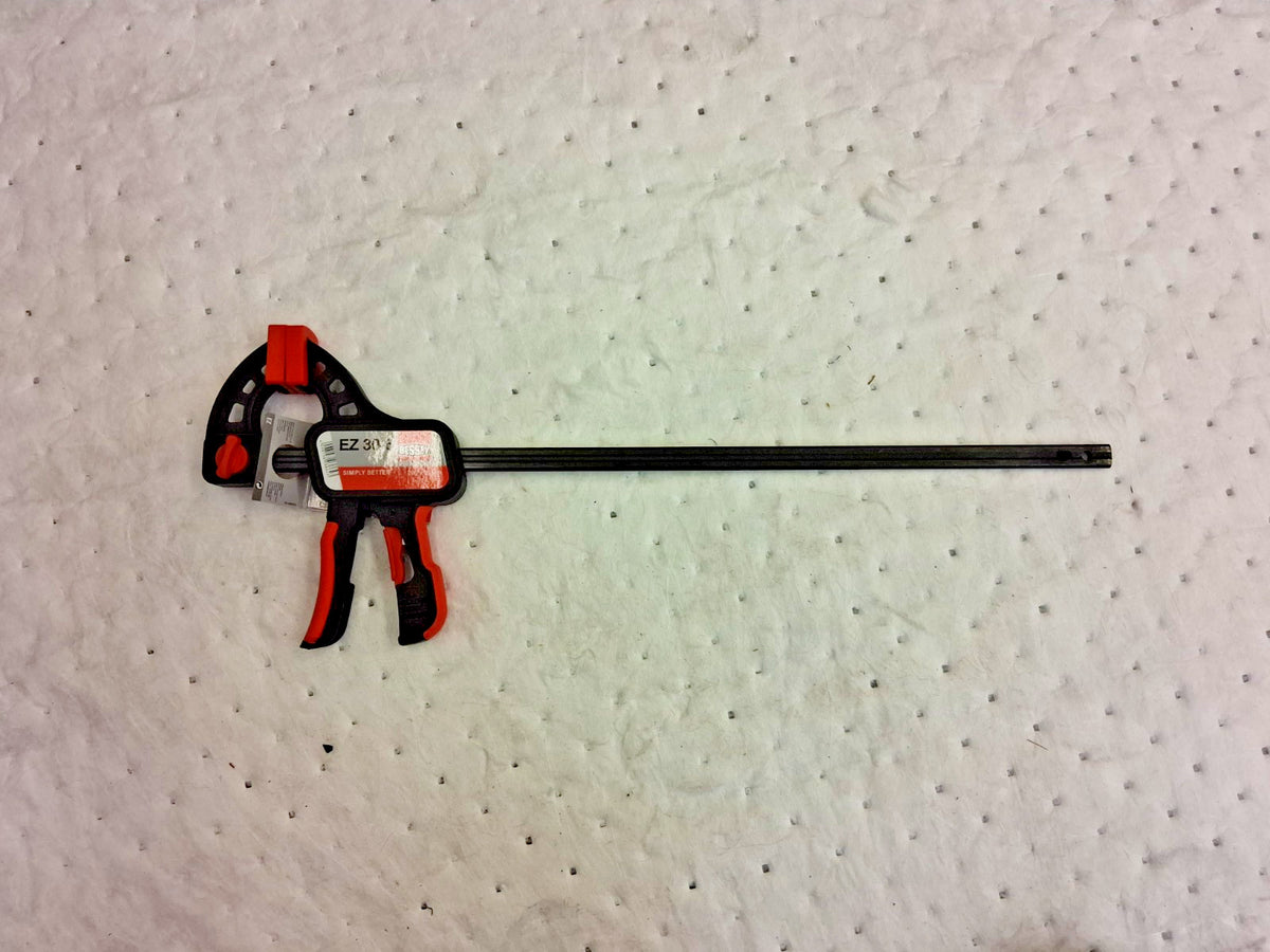 Bessey Carbon Steel Bar Clamp 12" Capacity 150lb Clamp Pressure EZ30-6