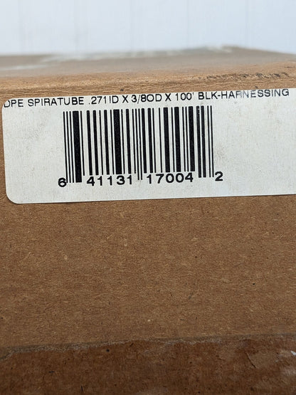Black MDPE Wire & Hose Harness Cable Sleeve 0.271" ID, 100' Long 17004