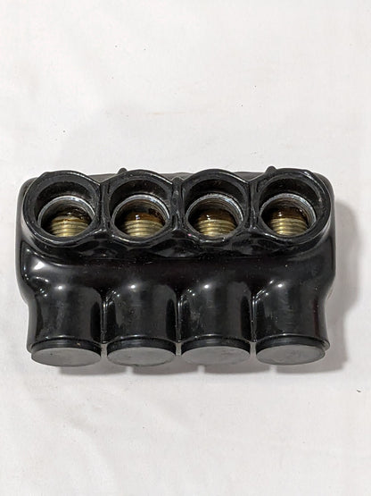 Polaris 4-Port Black Multi-Tap Pre-Insulated Connector IPLD350-4